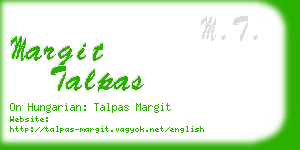 margit talpas business card